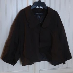 Ashley Stewart Brown Jacket Plus Size 22